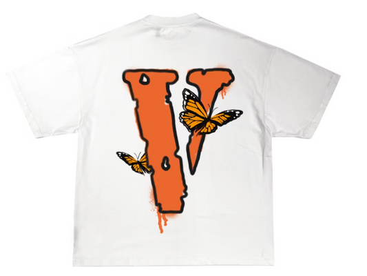 Juice Wrld x Vlone Butterfly T-shirt White