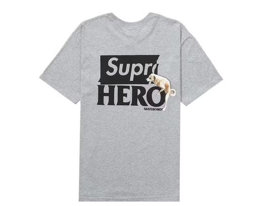 Supreme ANTIHERO Dog Tee Heather Grey