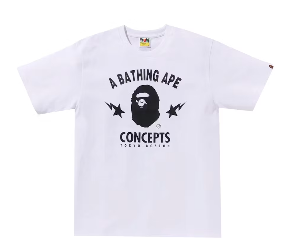 BAPE x Concepts Tee White