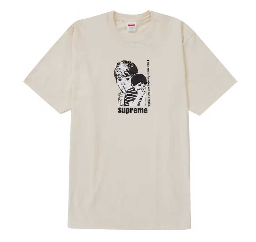 Supreme Freaking Out Tee Natural