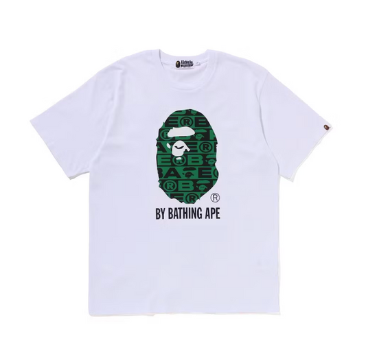 BAPE Lux Sport Pattern By Bathing Ape Tee White