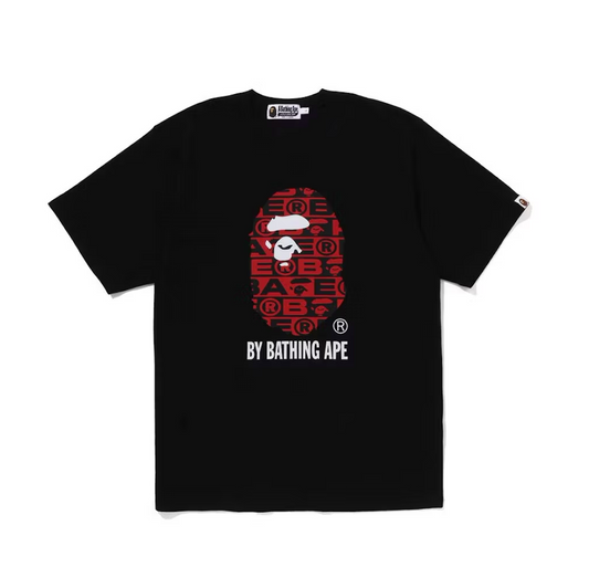 BAPE Lux Sport Pattern By Bathing Ape Tee Black