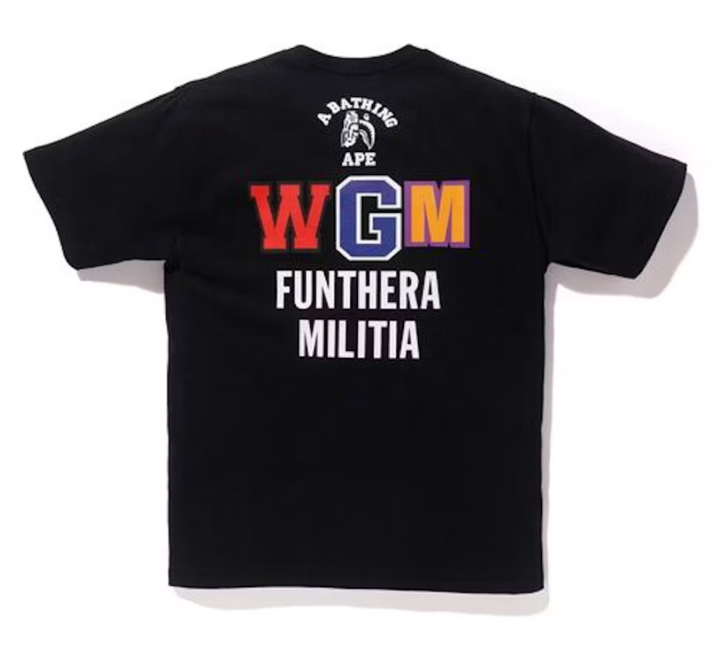 BAPE Tiger Shark Funthera Militia Tee Black – Doused