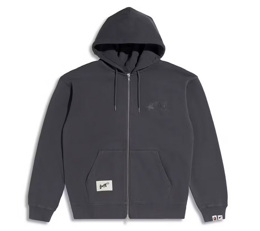 BAPE x Highsnobiety Full Zip Hoodie Charcoal