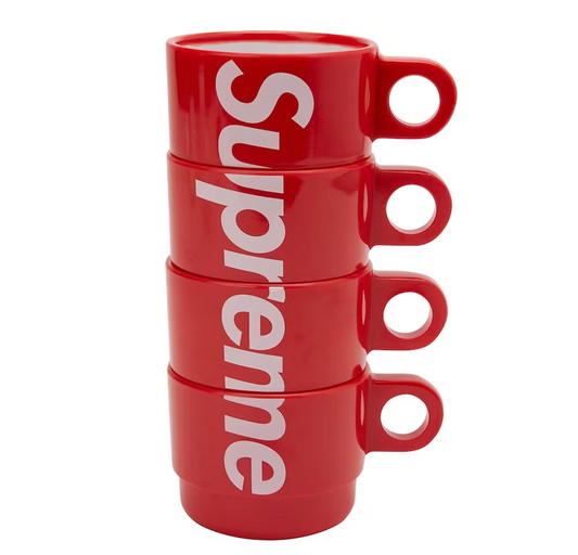 Supreme Stacking Cups (Set of 4) Red