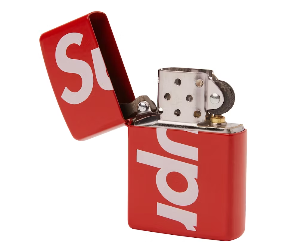 Supreme Logo Zippo Red