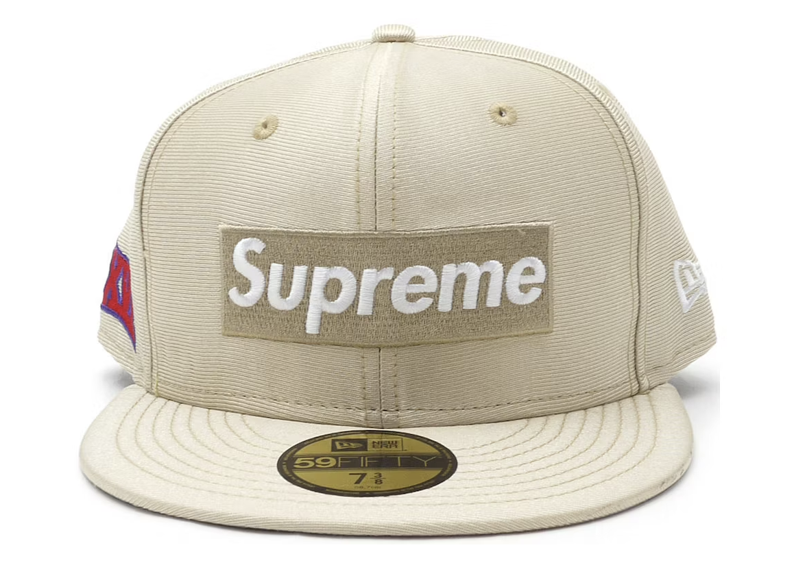 Supreme Dazzle Box Logo New Era Hat Gold