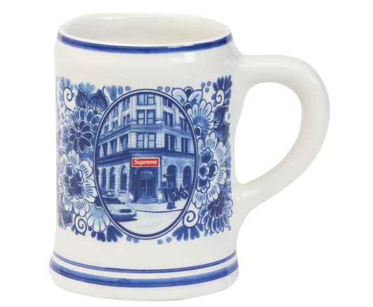 Supreme Royal Delft 190 Bowery Beer Mug Blue