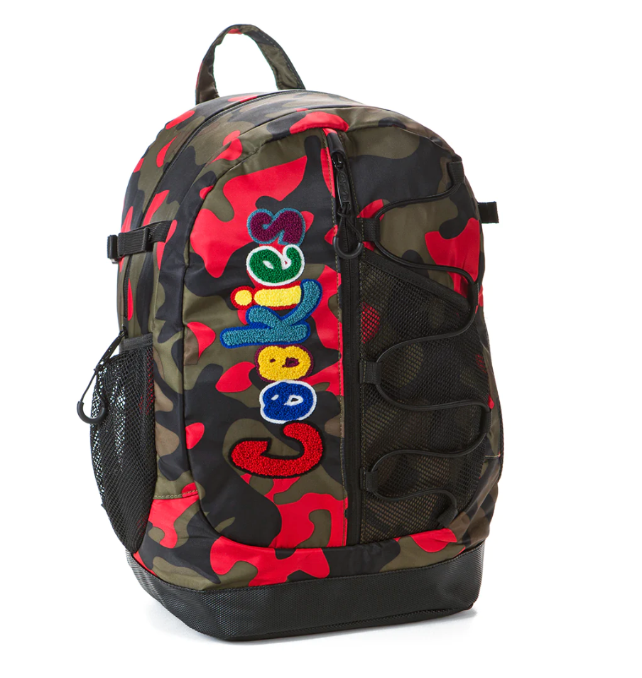 COOKIES SMELL PROOF "THE BUNGEE" NYLON BACKPACK RED CAMO