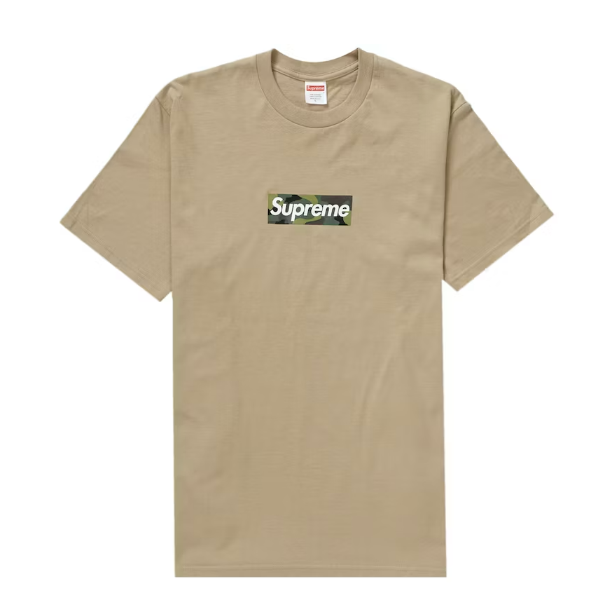 Supreme Box Logo Tee (FW23) Khaki