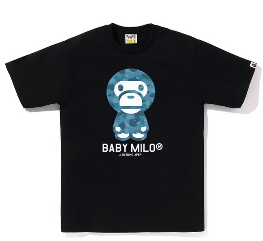 BAPE Honeycomb Camo Baby Milo Tee Black/Blue