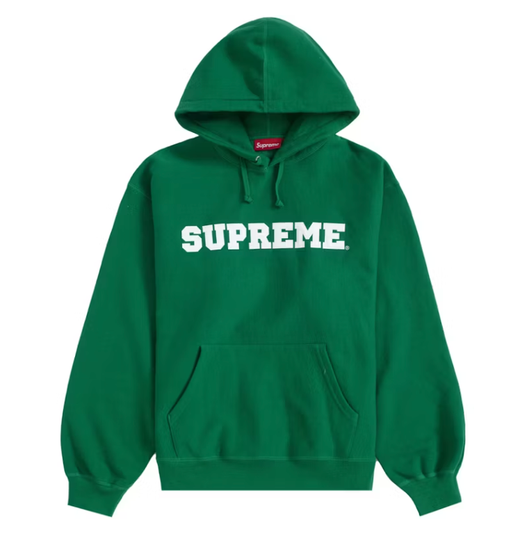 Supreme Collegiate Hooded Sweatshirt Dark Green