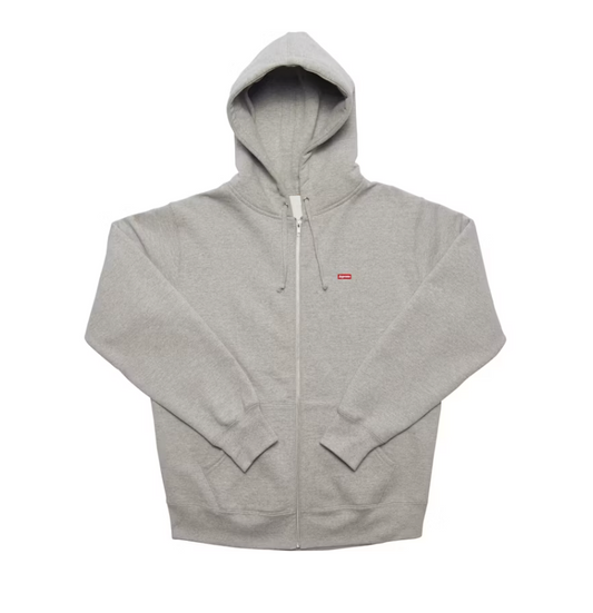 Supreme Small Box Zip Up Sweatshirt Heather Grey