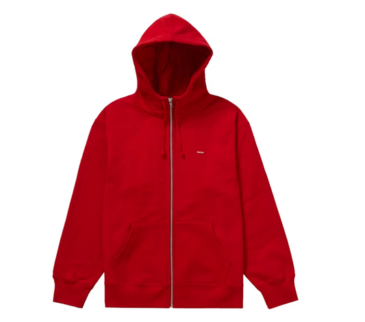 Supreme Small Box Facemask Zip Up Hooded Sweatshirt Red