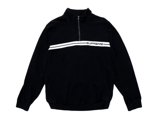 Supreme Half Zip Warm Up Black