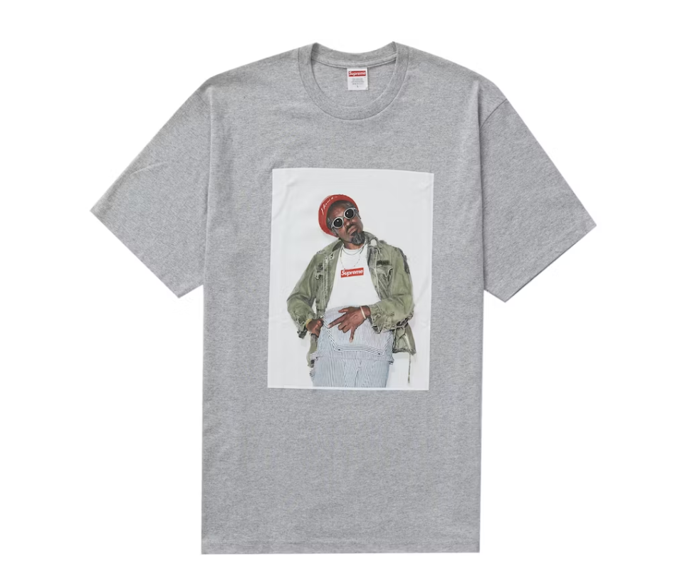 Supreme André 3000 Tee Heather Grey