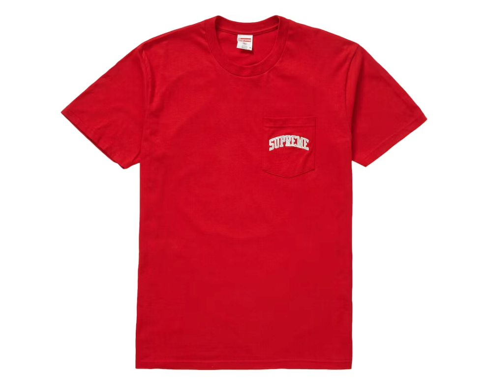 Supreme NFL x Raiders x '47 Pocket Tee Red