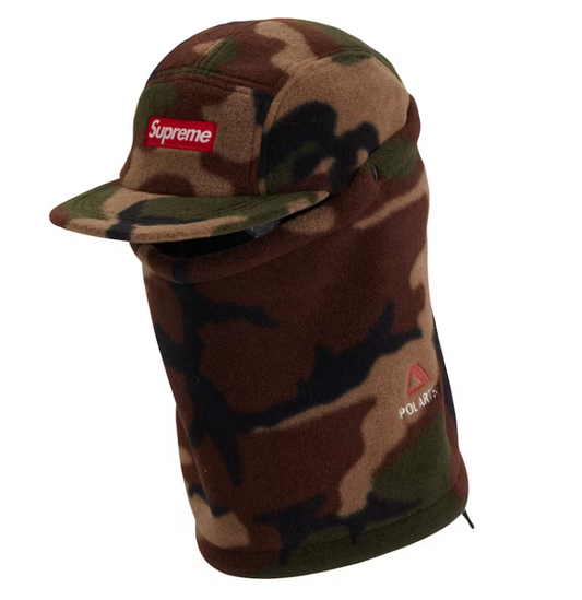 Supreme Facemask Polartec Camp Cap Woodland Camo