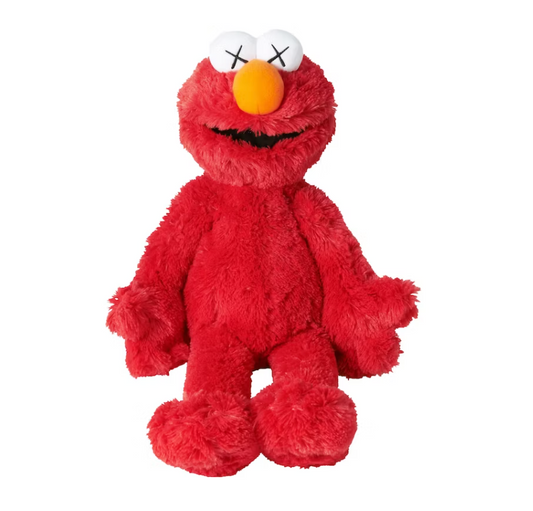 KAWS Sesame Street Uniqlo Elmo Plush Toy Red