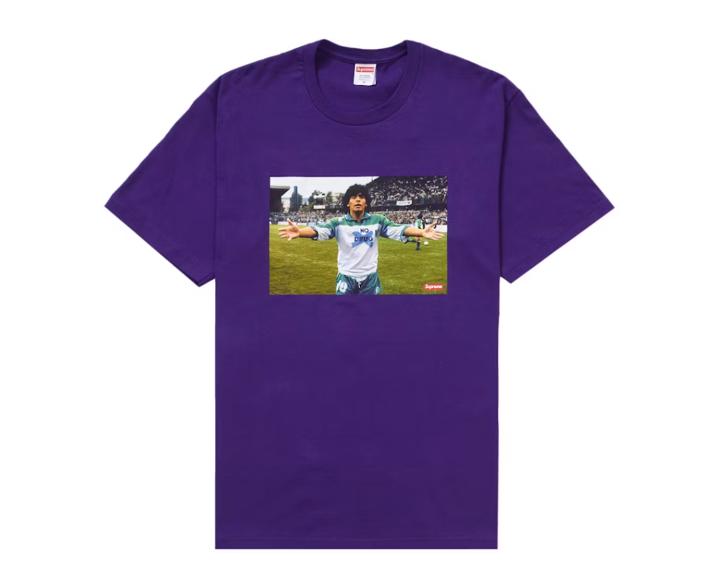 Supreme Maradona Tee Purple