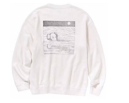 KAWS x Uniqlo Longsleeve Sweatshirt (US Sizing) Off White