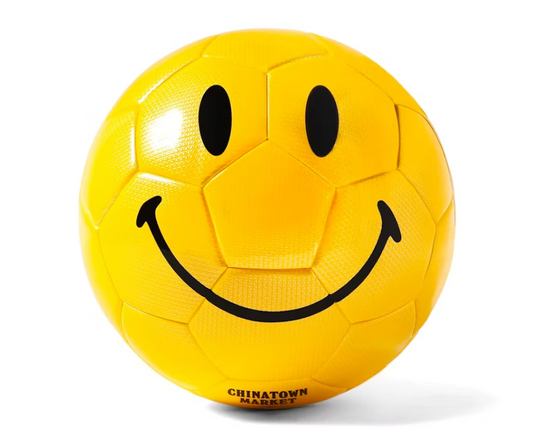 Chinatown Market Smiley Soccer Ball Yellow