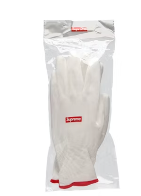 Supreme Rubberized Gloves 8x Lot FW20 Season Gift White/Red