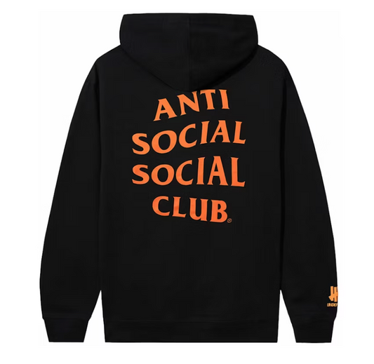 Anti Social Social Club x Undefeated Still Paranoid Hoodie Black