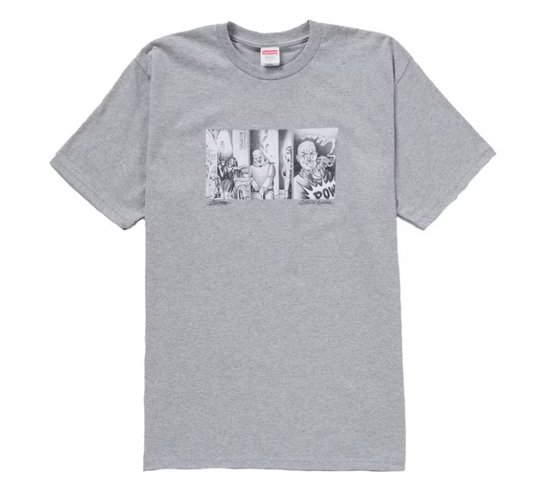 Supreme Mister Cartoon Pow Tee Heather Grey