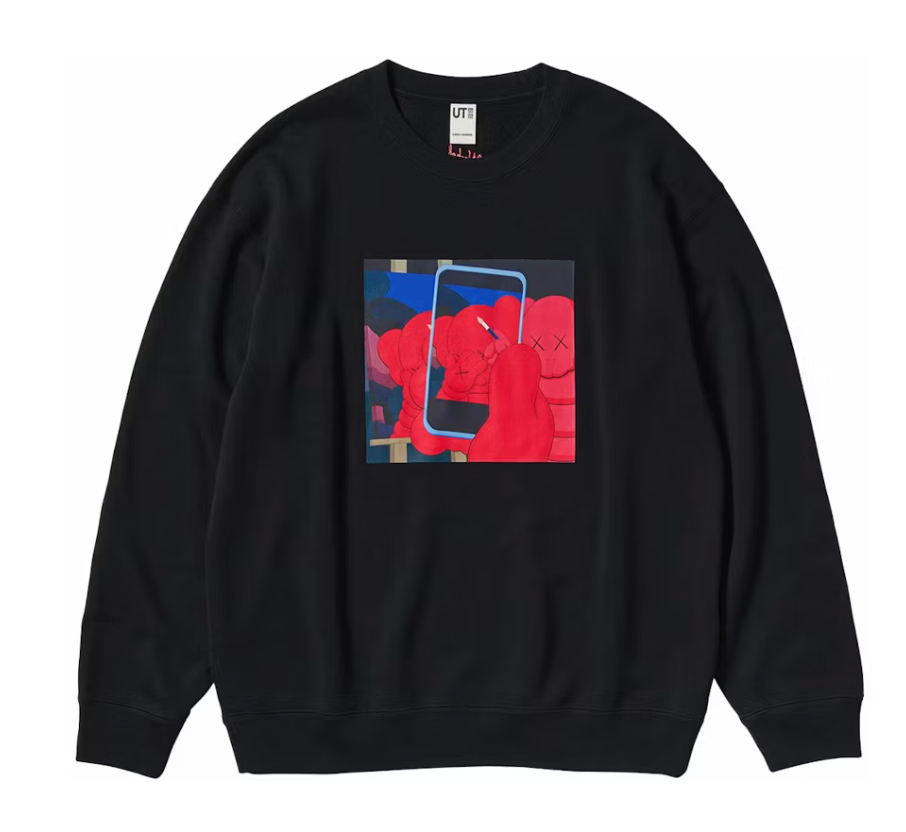 KAWS x Uniqlo Warhol Graphic 476119 Sweatshirt Black