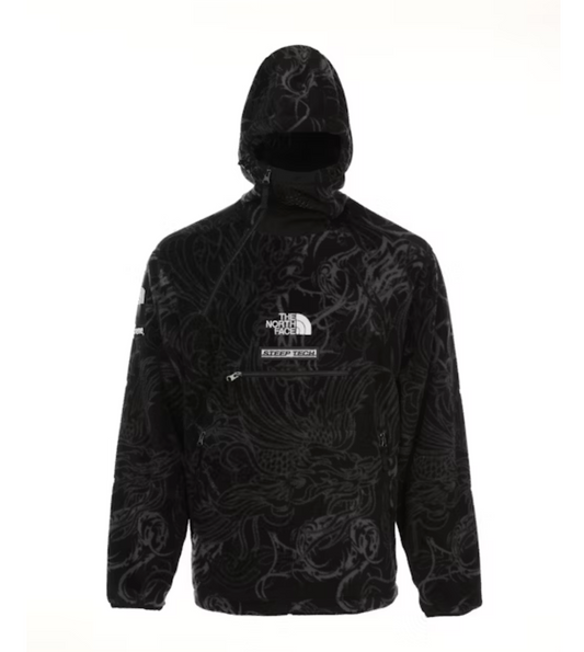 Supreme The North Face Steep Tech Fleece Pullover Black Dragon PREOWNED