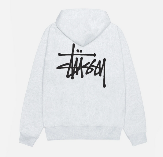 BASIC STÜSSY HOODIE ASH GREY