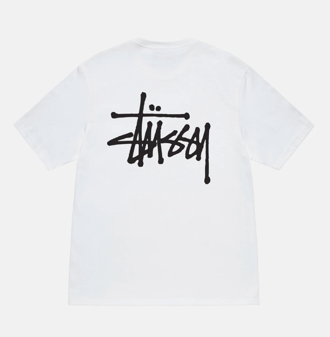 BASIC STÜSSY TEE- WHITE