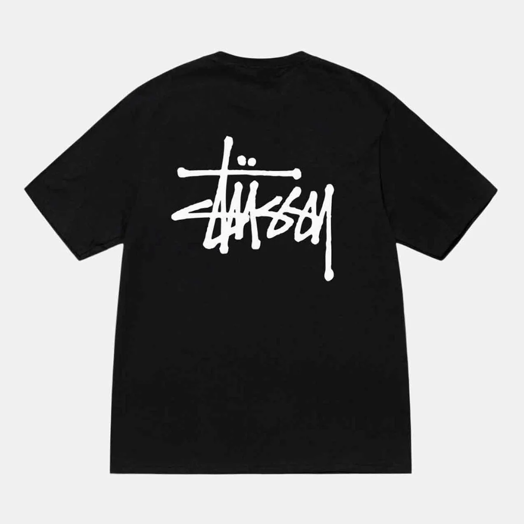 BASIC STÜSSY TEE- BLACK