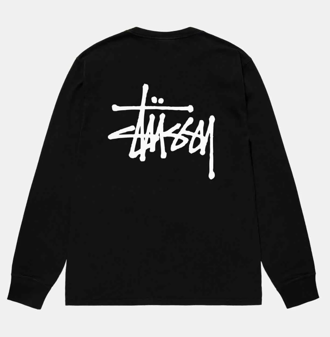 BASIC STÜSSY LS TEE- BLACK