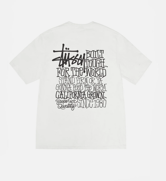 STUSSY CALIFORNIA GROWN TEE PIGMENT DYED NATURAL