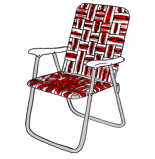 Supreme Lawn Chair Red