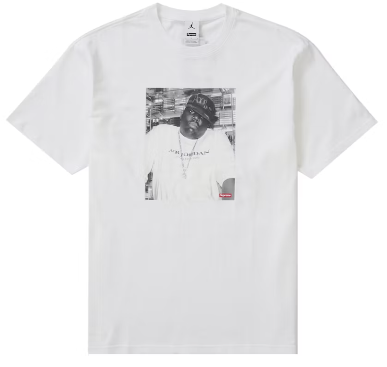 Supreme Jordan Biggie S/S Top White