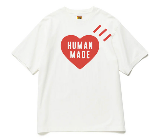 Human Made Heart Red Logo Date Tee