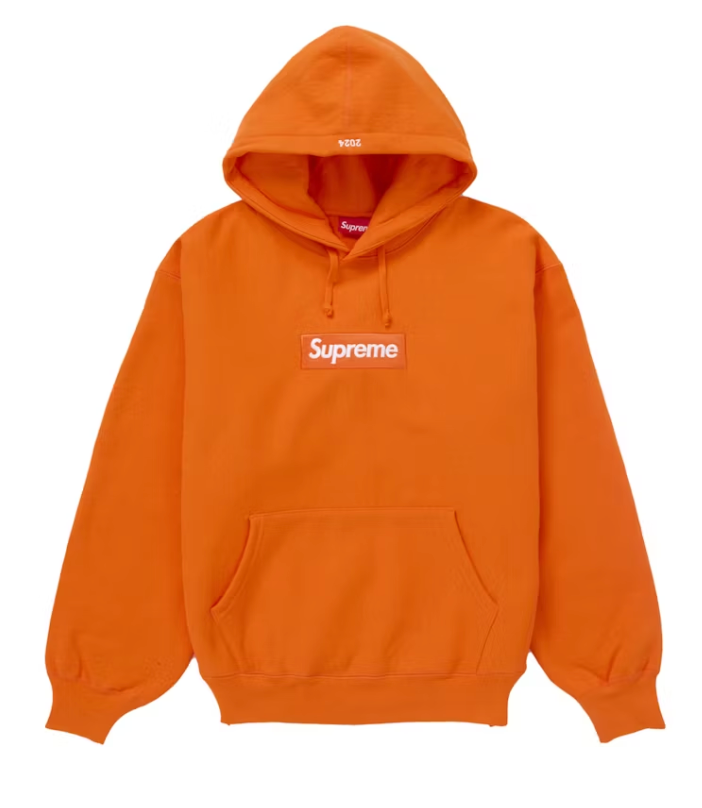 Supreme Box Logo Hooded Sweatshirt Sweatshirt (FW24) Dark Orange