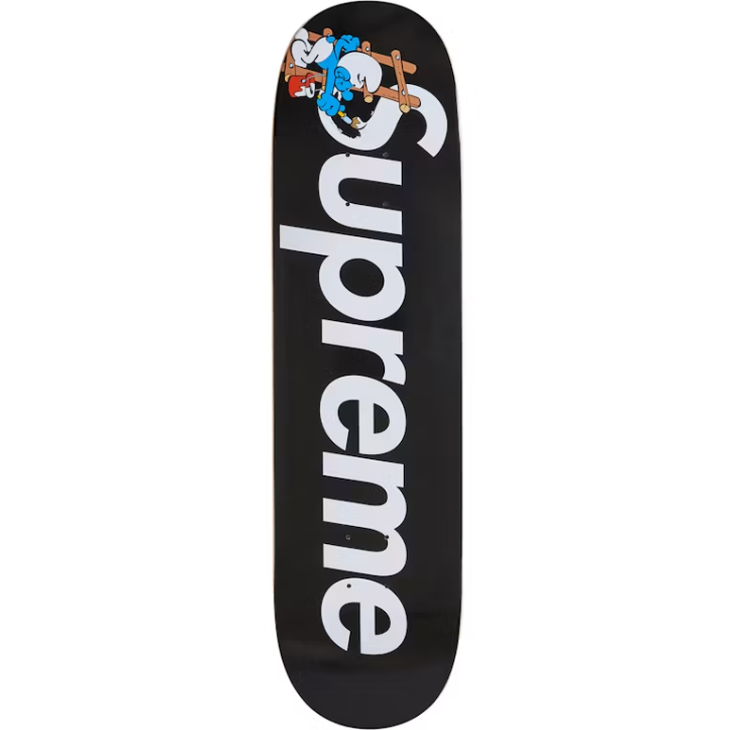 Supreme Smurfs Skateboard Black