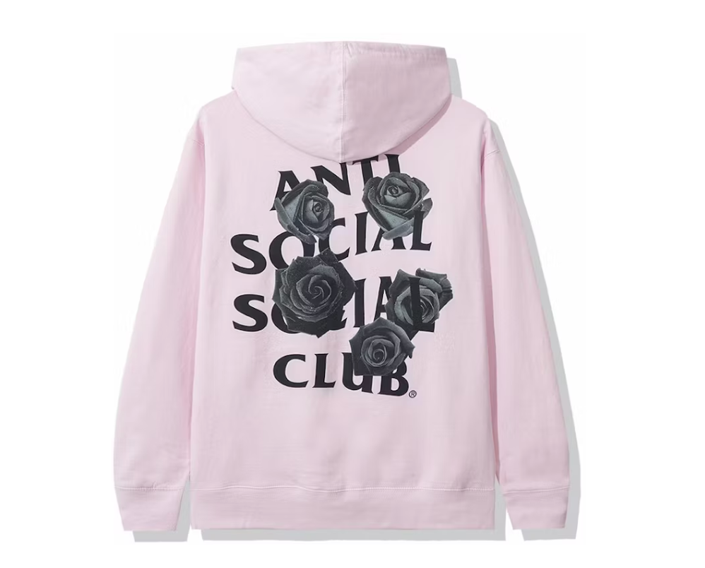 Anti Social Social Club Bat Emoji Hoodie Pink