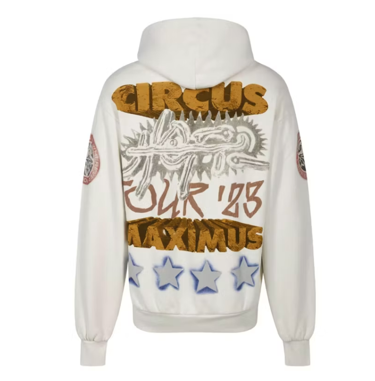 Travis Scott Utopia Circus Maximus 2023 Tour Hoodie White