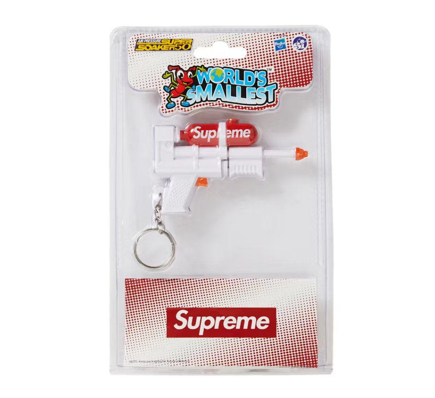 Supreme Super Soaker 50 Water Blaster Keychain White