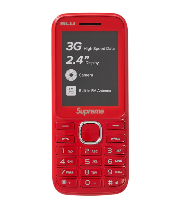 Supreme BLU Burner Phone Red