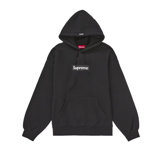 Supreme Box Logo Hooded Sweatshirt Sweatshirt (FW24) Black PRE OWNED
