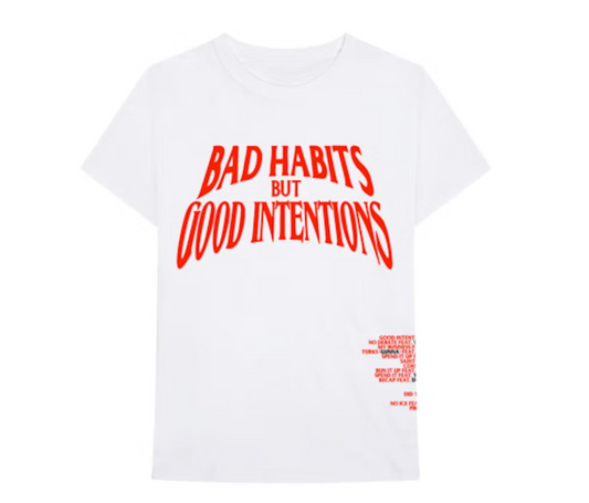 Nav x Vlone Bad Habits Tee White