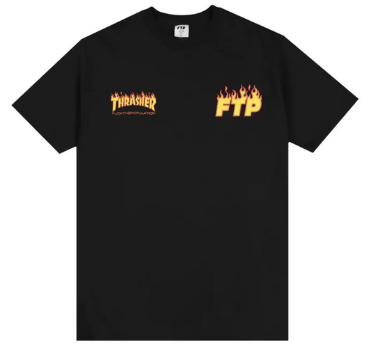 FTP x Thrasher Flame Tee