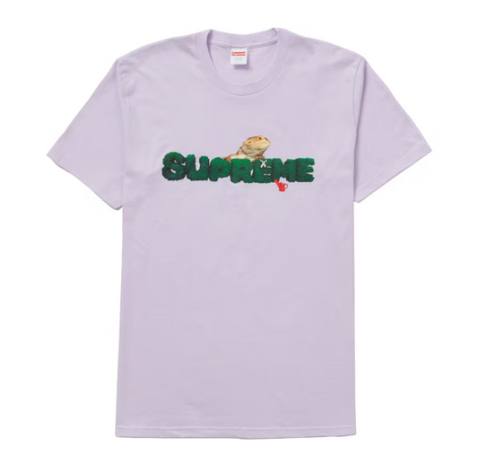 Supreme Lizard Tee Light Purple