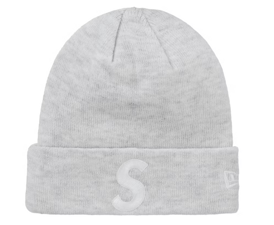 Supreme New Era S Logo Beanie (FW24) Heather Grey